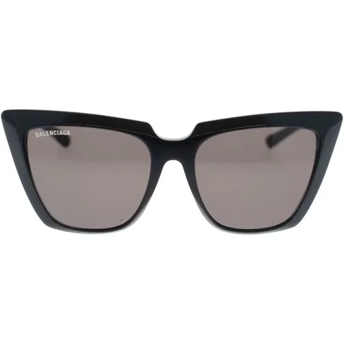 Cat-Eye Sunglasses with Bold Edges , female, Sizes: 55 MM - Balenciaga - Modalova