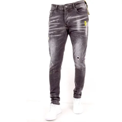 Jeans mit verblassten Spritzern - Dc-013 - True Rise - Modalova
