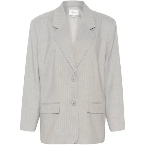 Striped Oversize Blazer , female, Sizes: M - Gestuz - Modalova