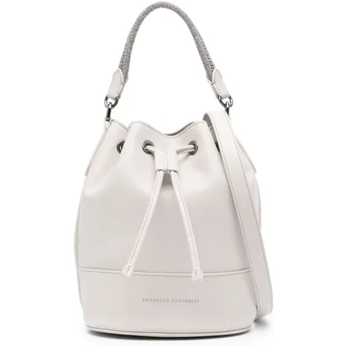 Luxury Leather Handbags Collection , female, Sizes: ONE SIZE - BRUNELLO CUCINELLI - Modalova