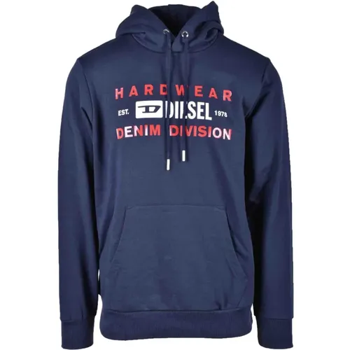 Baumwollmischung Sweatshirt , Herren, Größe: XL - Diesel - Modalova