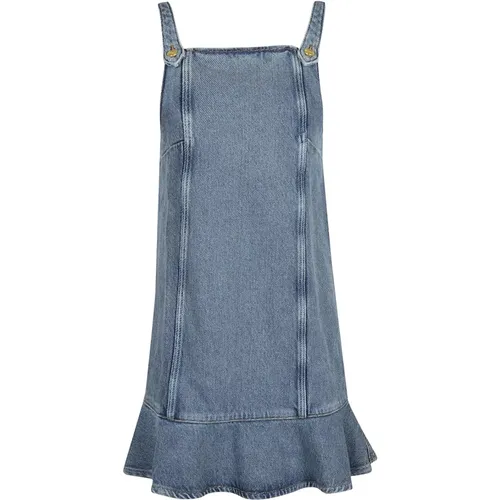 Stilvolles Denim Minikleid , Damen, Größe: XS - Ganni - Modalova