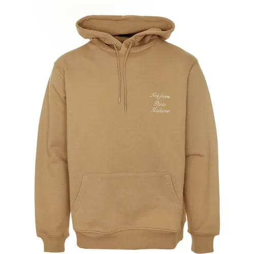 Calligraphy Slogan Hoodie , Herren, Größe: L - Drole de Monsieur - Modalova