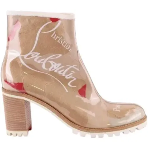 Pre-owned Plastic boots , female, Sizes: 7 1/2 UK - Christian Louboutin Pre-owned - Modalova