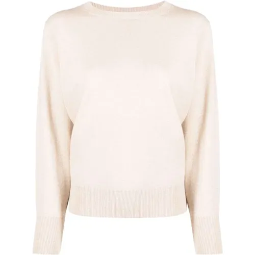 Off-white Cashmere-Silk Blend Knitted Jumper , female, Sizes: 2XL - PESERICO - Modalova