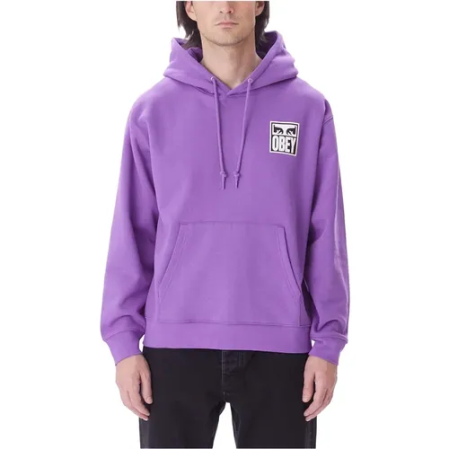 Lila Passion Hoodie für Männer , Herren, Größe: M - Obey - Modalova