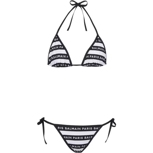 Bikini mit -Logos , Damen, Größe: L - Balmain - Modalova