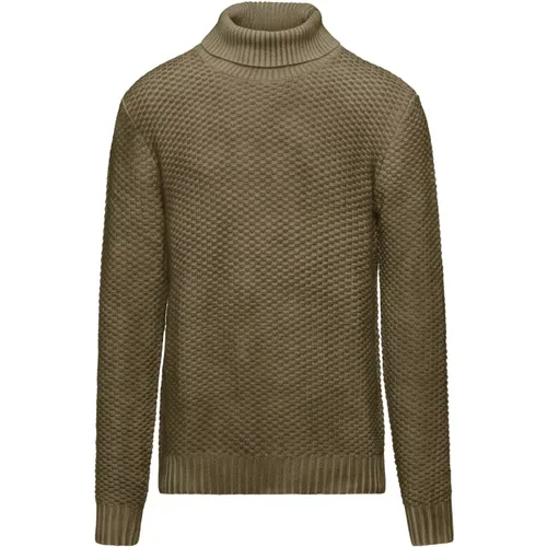 Cotton-Wool Blend Turtleneck , male, Sizes: XL, 2XL, L, S, M - BomBoogie - Modalova