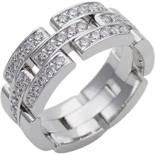 Pre-owned White Gold rings , female, Sizes: ONE SIZE - Cartier Vintage - Modalova