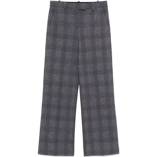 Checkered Straight Leg Trousers , female, Sizes: XS, XL, L, S, 2XS, M - Circolo 1901 - Modalova