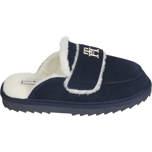 Thgram moccasin slippers , female, Sizes: 3 UK, 5 UK - Tommy Hilfiger - Modalova