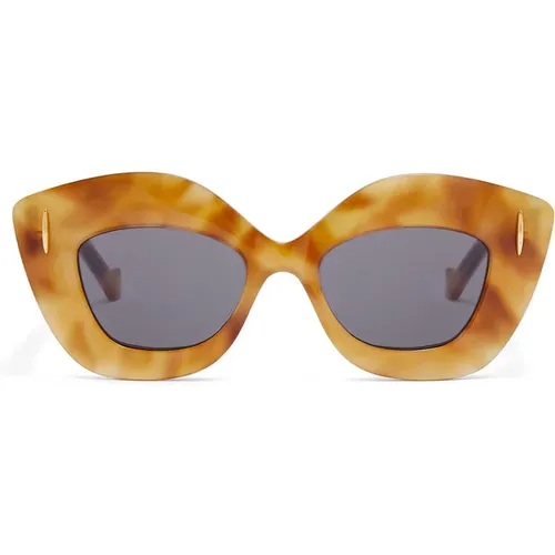 Retro Screen Sunglasses with Dark Grey Lenses , female, Sizes: 48 MM - Loewe - Modalova