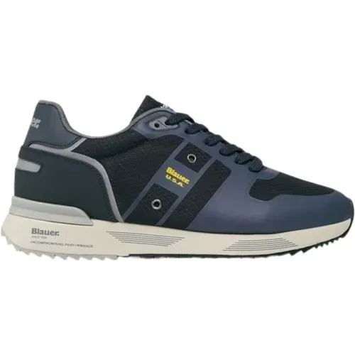 Nylon Sneaker , Herren, Größe: 40 EU - Blauer - Modalova