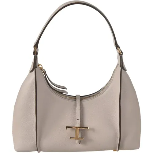 Shoulder Bags, Grained Leather Handbag - TOD'S - Modalova