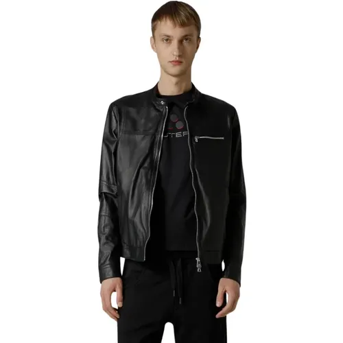 Men Leather Jacket Saguaro , male, Sizes: M - Peuterey - Modalova