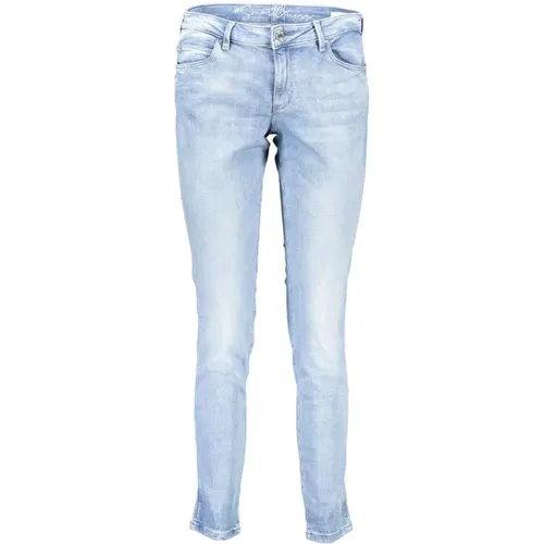 Blaue Skinny Baumwolljeans , Damen, Größe: W29 L30 - Guess - Modalova