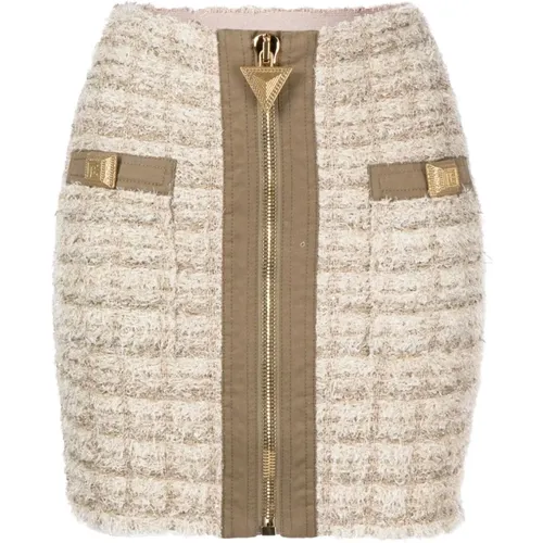 Fashionista Skirt , female, Sizes: M, S - Balmain - Modalova