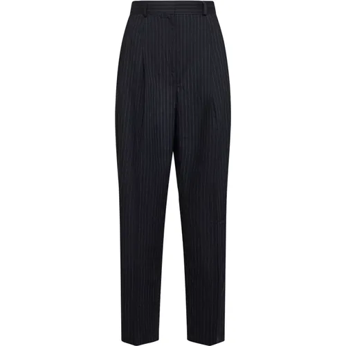 Pinstriped Wool Trousers , female, Sizes: S, XS - TotêMe - Modalova