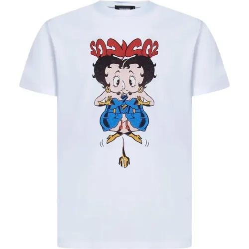 T-shirts and Polos , male, Sizes: M, L, XL, S - Dsquared2 - Modalova