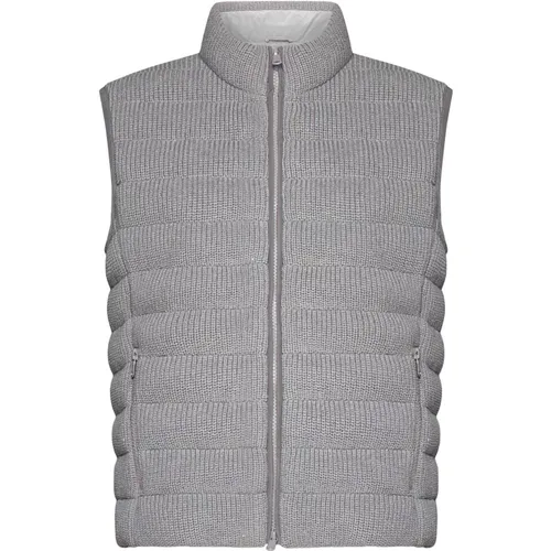 Grey Sleeveless Coats , female, Sizes: S, XS - BRUNELLO CUCINELLI - Modalova