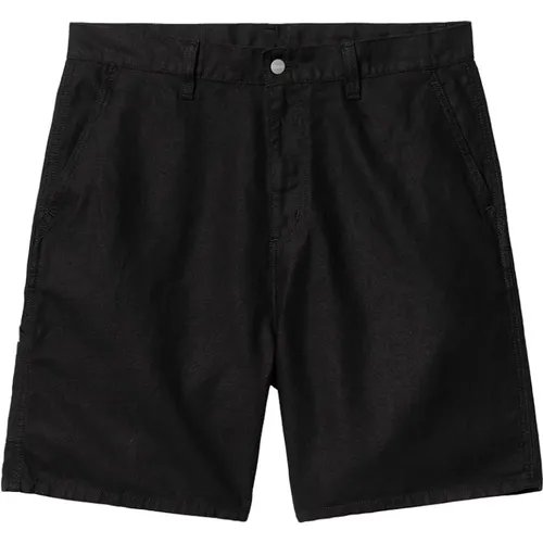 Shorts aus Baumwolle Leinen mit lockerer Passform , Herren, Größe: M - Carhartt WIP - Modalova