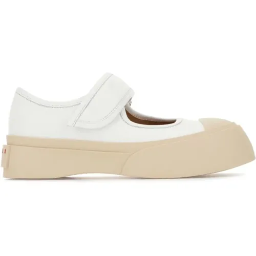 Weiße Sneakers für einen stylischen Look , Damen, Größe: 38 EU - Marni - Modalova