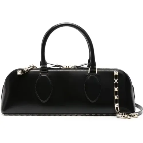 Exquisite Platinum-Finish Studs Handbag , female, Sizes: ONE SIZE - Valentino Garavani - Modalova