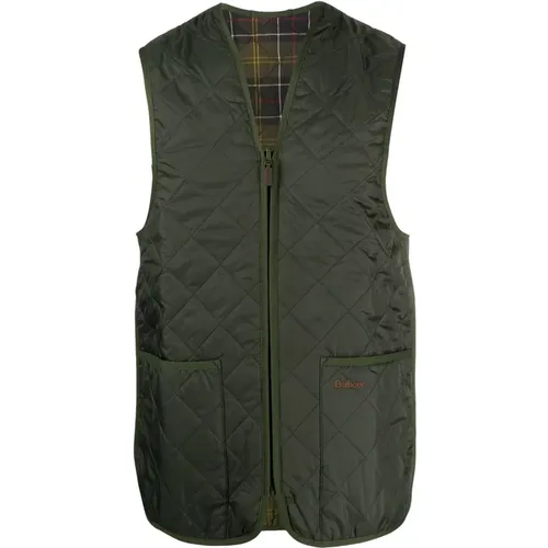 Klassisches Olivgrünes Gilet für Herren , Herren, Größe: 2XS - Barbour - Modalova