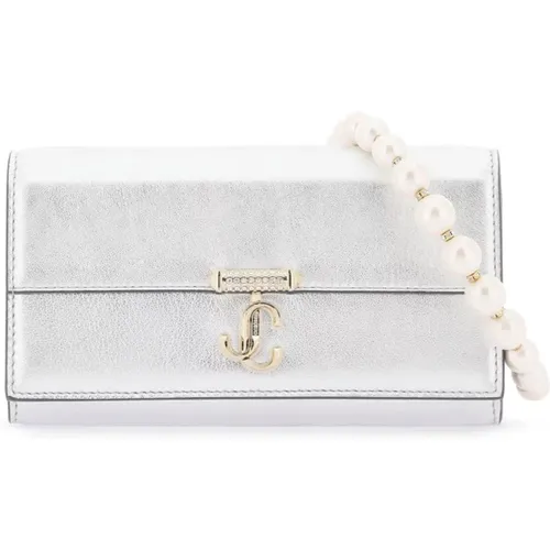 Crystal Monogram Mini Shoulder Bag , female, Sizes: ONE SIZE - Jimmy Choo - Modalova