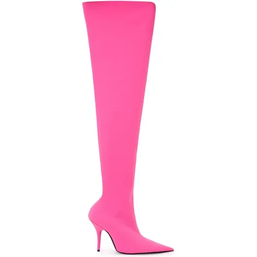 Neon Over the Knee Boot , female, Sizes: 6 UK - Balenciaga - Modalova