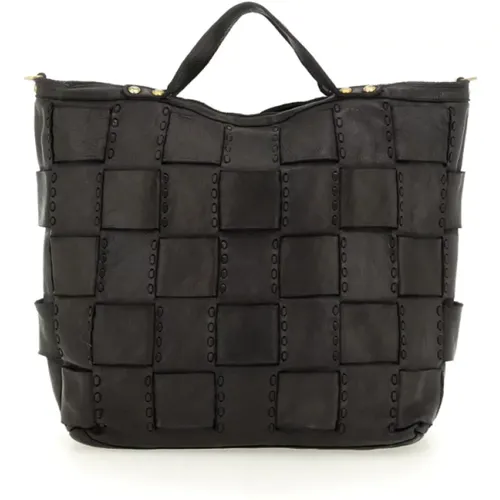 Schwarze Leder Taschen Kollektion , Damen, Größe: ONE Size - Campomaggi - Modalova