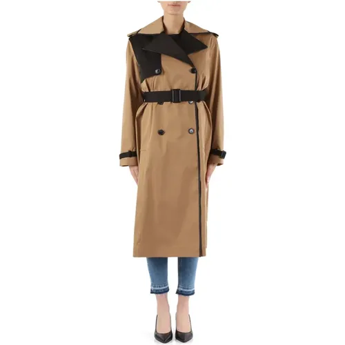 Color Block Trench Coat , female, Sizes: L - Boss - Modalova