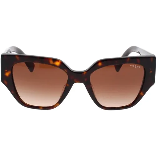 Irregular Shape Sunglasses with Bold and Dynamic Style , female, Sizes: 52 MM - Vogue - Modalova