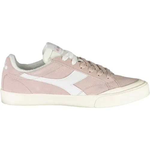 Stilvolle Rosa Schnürschuhe , Damen, Größe: 36 1/2 EU - Diadora - Modalova