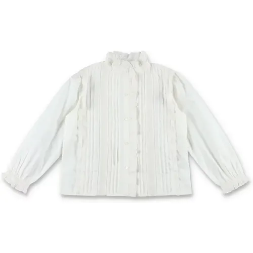 Ruffled Collar Cotton Shirt - Bonpoint - Modalova