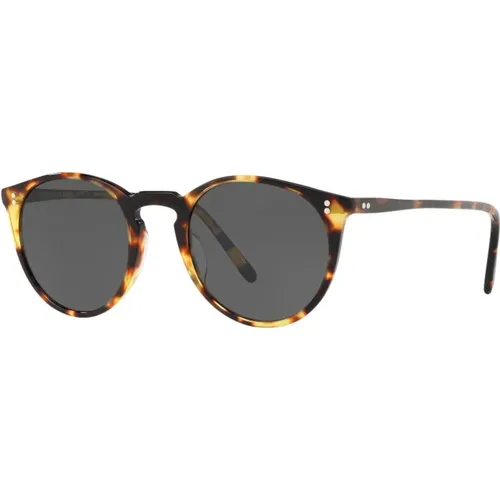 Vintage Dark Tortoise Black Sunglasses , male, Sizes: 48 MM - Oliver Peoples - Modalova