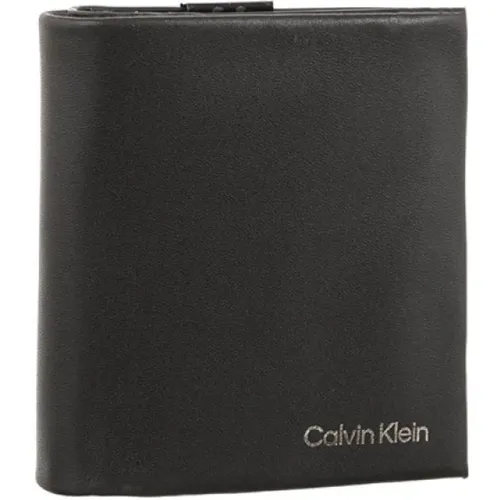 Leather Wallet with Card Slots and Money Clip , male, Sizes: ONE SIZE - Calvin Klein - Modalova