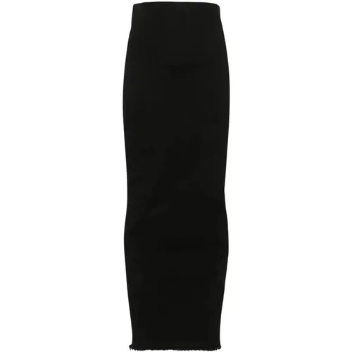 Maxi Skirt with Rear Slit , female, Sizes: M - Rick Owens - Modalova