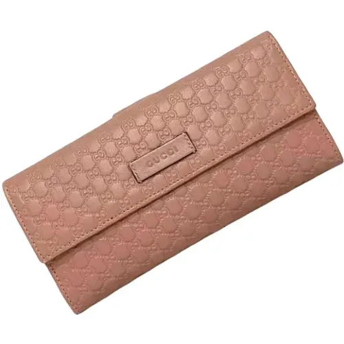 Pre-owned Leather wallets , female, Sizes: ONE SIZE - Gucci Vintage - Modalova