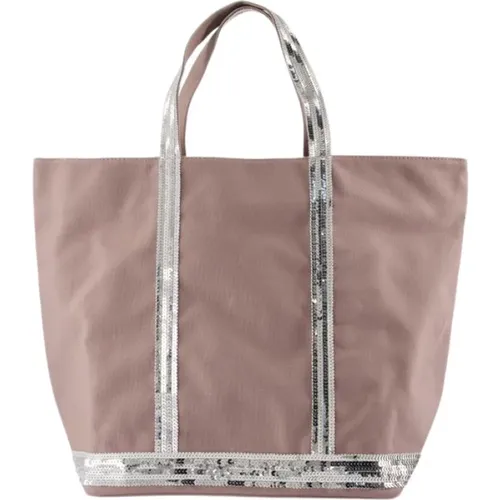 Graue Baumwoll Shopper Tasche mit Strass - Vanessa Bruno - Modalova