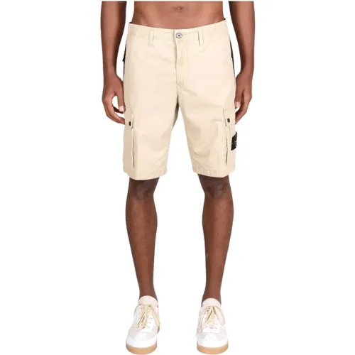 Cotton Shorts , male, Sizes: W36, W34, W32 - Stone Island - Modalova