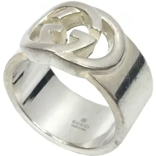Pre-owned Silver Silver Gucci Ring , female, Sizes: ONE SIZE - Gucci Vintage - Modalova