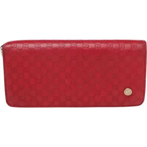 Pre-owned Leather wallets , female, Sizes: ONE SIZE - Gucci Vintage - Modalova