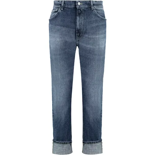 Slim Fit Jeans mit Metallknöpfen - Dondup - Modalova