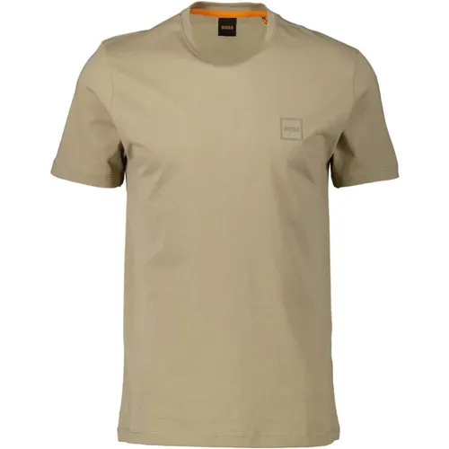 Light Tiles T-Shirt Men , male, Sizes: M - Boss Orange - Modalova