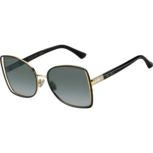 Frieda/S Sunglasses Gold/Dark Grey Shaded , female, Sizes: 57 MM - Jimmy Choo - Modalova