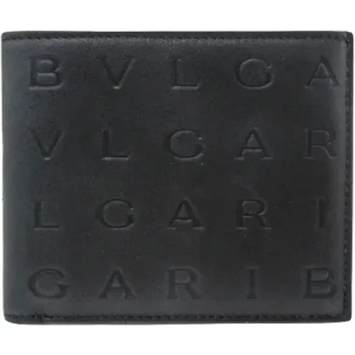 Pre-owned Leather wallets , male, Sizes: ONE SIZE - Bvlgari Vintage - Modalova