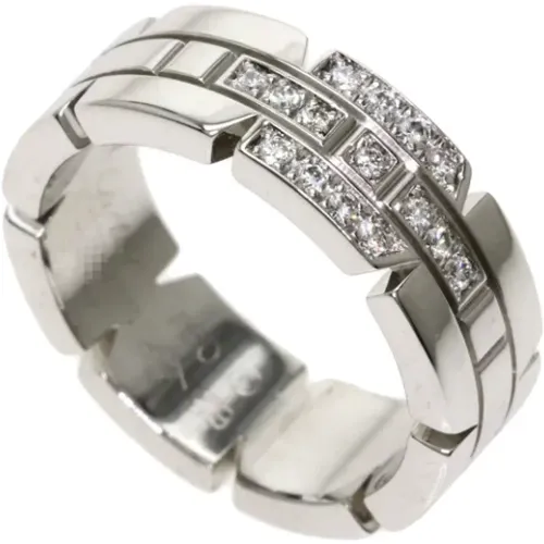 Pre-owned White Gold rings , female, Sizes: ONE SIZE - Cartier Vintage - Modalova