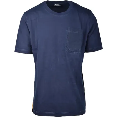 Herren Navy Blue T-Shirt Diesel - Diesel - Modalova