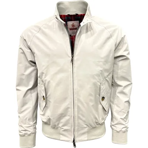 Harrington Blouson Jacke in Silbergrau , Herren, Größe: L - Baracuta - Modalova